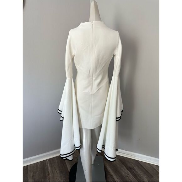 NWT PROENZA SCHOULER Ruffled Stretch-Crepe Mini Dress - Off-White $1,990 - Picture 7 of 13